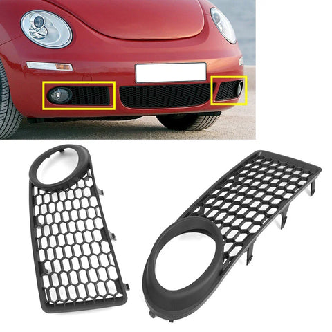 Volkswagen Beetle Honeycomb Front Bumper Fog Light Grille (2005-2010)