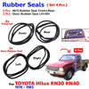 Weatherstrip Windshield Door Rubber Set 4 Fits Toyota Hilux LN40 1978-83 D06
