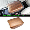 Honda CRV Peach Wood Grain Armrest Box Panel Trim (2017–2022)
