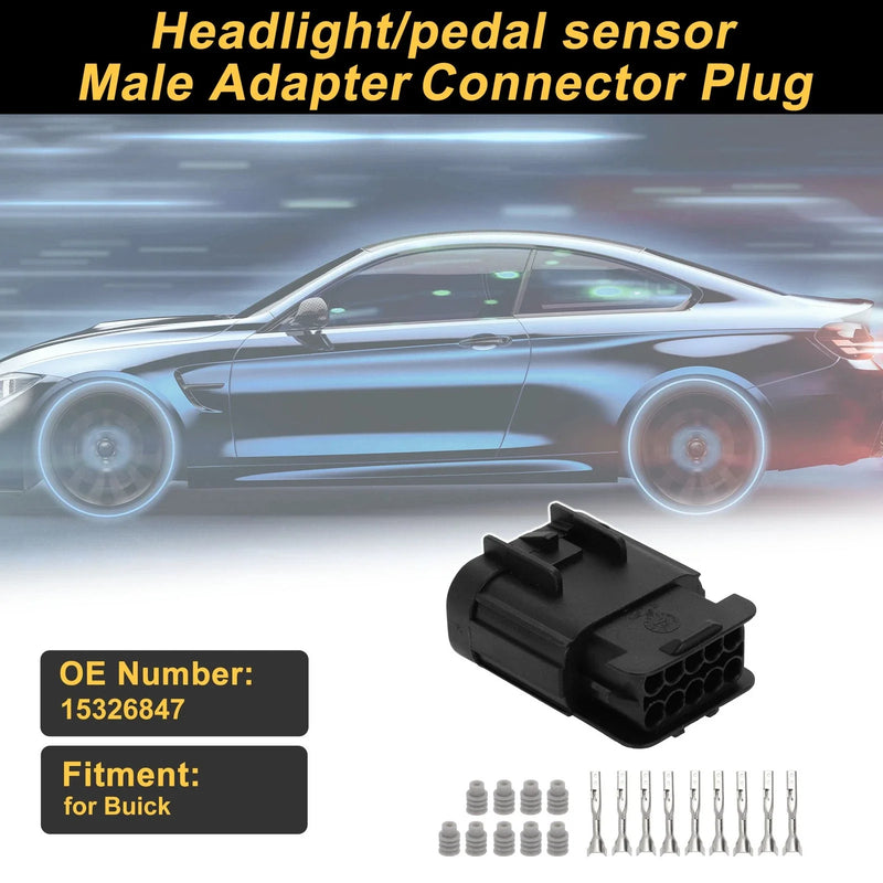 Buick Set 10 Pins Connector Plug Male Adapter