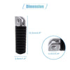 Kawasaki 1 Pair 12.5mm Aluminium Alloy Motorcycle Footrest Footpeg Black