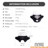 Harley Softail FLSTF FLHR Black Batwing Windshield Fairing