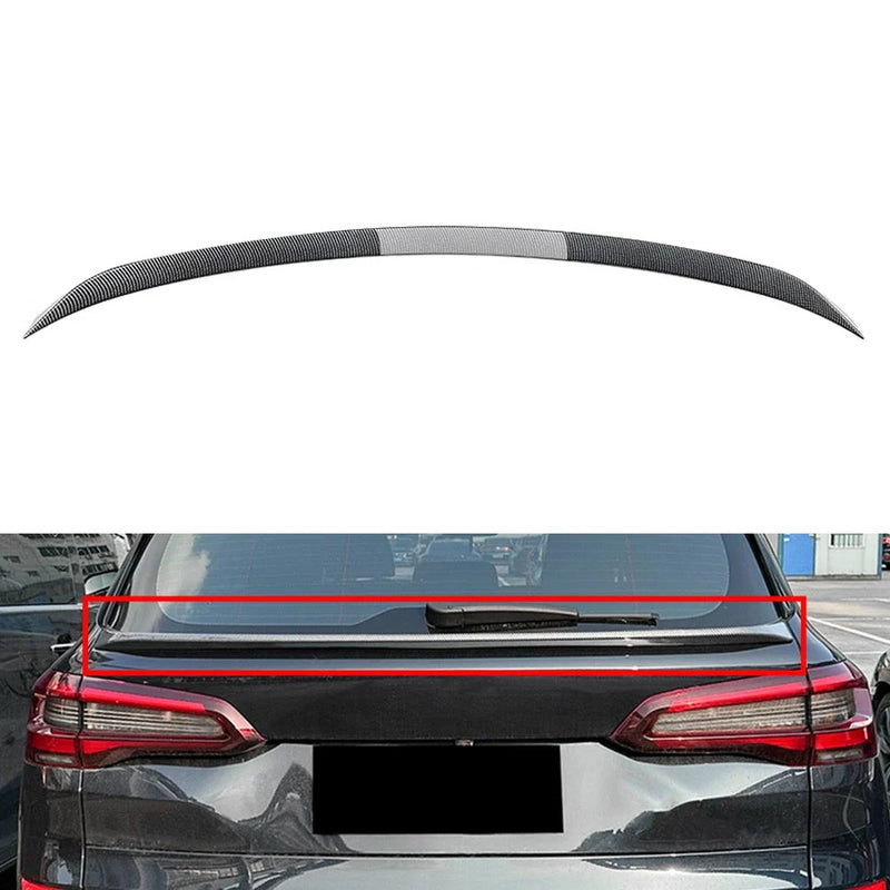 BMW X5 G05 Carbon Black Rear Boot Trunk Spoiler Lip (2019-2024)