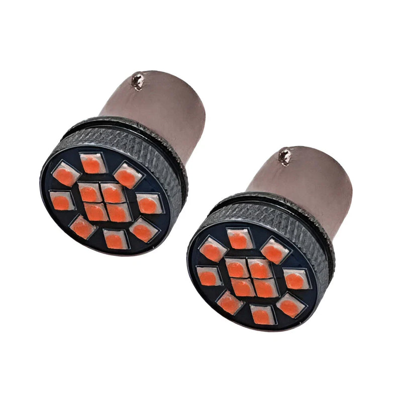 Car LED 3030 12SMD Red Indicator Turn Signal Bulbs (1156 BAY15D)