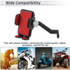 Rearview Mirror Mount 4.7-7.2 Phones Red Motorcycle Phone Mount Holder