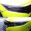 For Civic X 2017-2019 Car Smoke Black TPU Headlight Sticker Protect Film