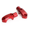 Honda E 2 x Clamp Block Mounting Brake Master Cylinder Red M10