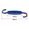 Motorcycle Exhaust Pipe Spring 2 x Stainless Steel Blue