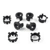 Jeep Wrangler 8 Pcs Black ABS Front Bumper Radar Probe Brackets (2018-2022)