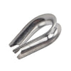 Marine Yacht 316 Stainless Heavy Duty 10 x 1/4 Wire Rope Cable Thimble
