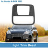 Honda N-BOX (2023) Black Wood Grain Front Row Light Trim Bezel