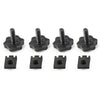Harley FLHT FLHTCU 4X Saddlebag Lock Mounting Theft Deterrent Bolts (2000-2023)