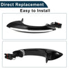 Rear Left Exterior Door Handle BMW F07 F10 Black Silver Tone