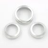 Dodge Challenger 2015-2019 Silver Aluminum AC Radio Switch Knob Trim Bezels