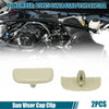 Ford Edge 2 x Beige Sun Visor Cap Clips (2015-2023)