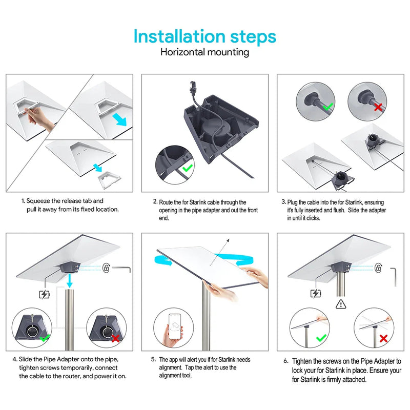 Starlink GEN3 / V3 RV Roof Bracket