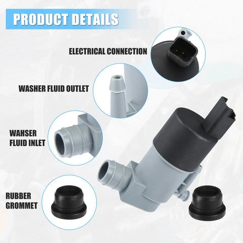 Nissan Navara D22 2.5 Windshield Washer Pump (2001-2015)