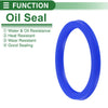 Oil Seal 55x65x6mm Rotary Shaft Seal TPU High Pressure Blue 5 Pcs