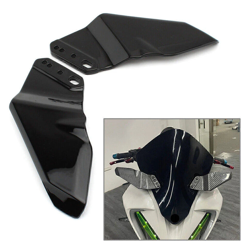 Honda Vivid Black Kawasaki Ninja 400 Winglet Aerodynamic Spoiler Kit