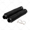 Motorcycle - Black Rubber Front Fork Dust Gaiters
