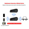6 Riders Talking FM Radio 1000M Motorcycle Interphone Helmet