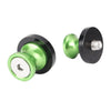Honda Suzuki Ducati Motorcycles 8mm Green Swingarm Sliders Spools