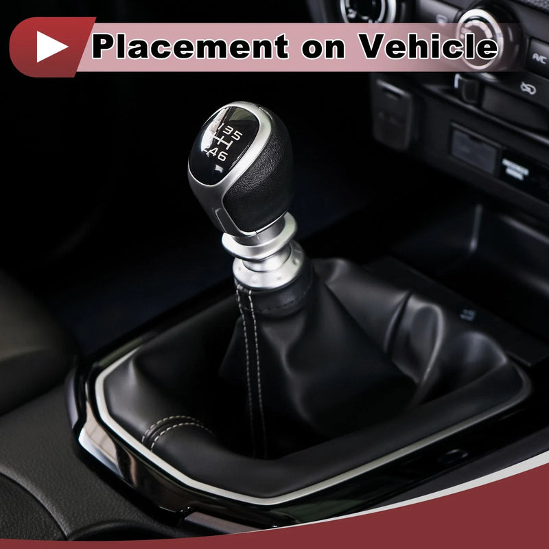 Suzuki Swift Black Red Faux Leather Gear Shift Gaiter (2005-2010)