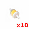 ATV Buggy Quad Dirt Bike 10 x Inline Petrol Fuel Filter Cleaner