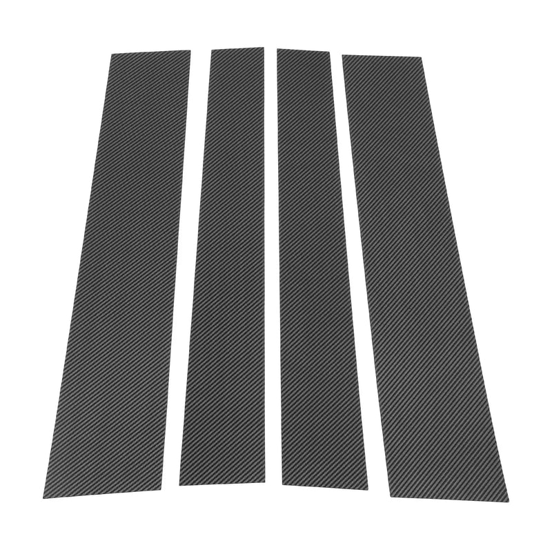 Toyota Sequoia (2008-2014) Carbon Fiber Black 4pcs Door Pillar Window Trim