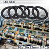 Oil Seal Rotary Shaft Seal NBR Rubber 90x120x12mm Black 5 Pcs