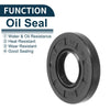 Oil Seal Seal Ring Rotary Shaft Seal NBR Rubber 22x48x8mm Black 5Pcs