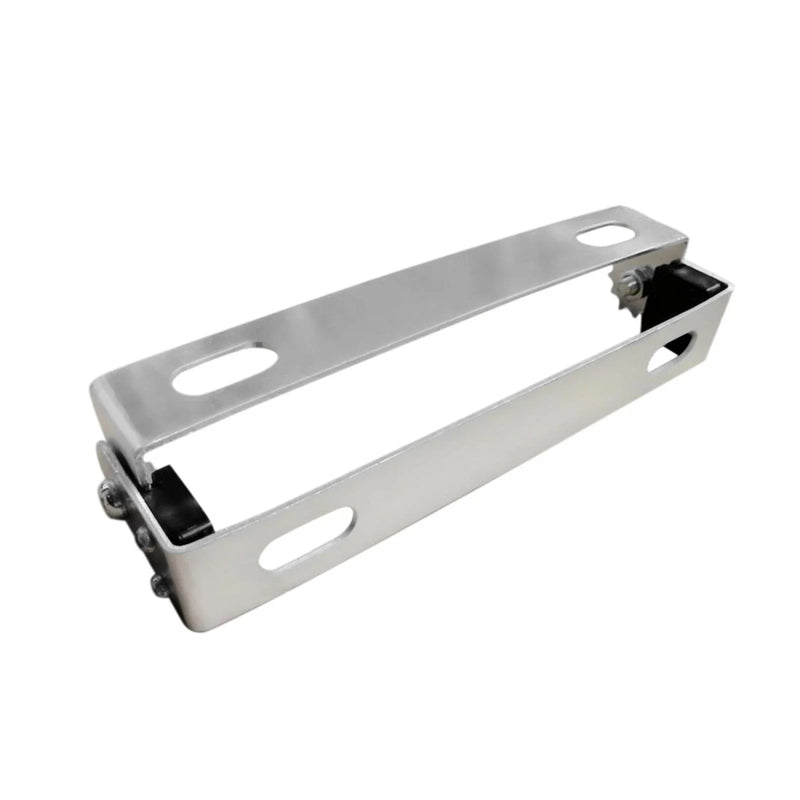 Motorcycle License Plate Holder / 1 x Silver Tone Adjustable Angle Bracket