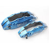 Universal Car Front & Rear Blue 4 Pcs 3D Metal Brake Caliper Covers