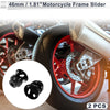 Make Model Motorcycle Slider Frame 14mm Aluminum Alloy 2 x Black