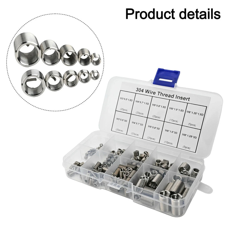 M3 M8 150-Piece Stainless Steel Insert
