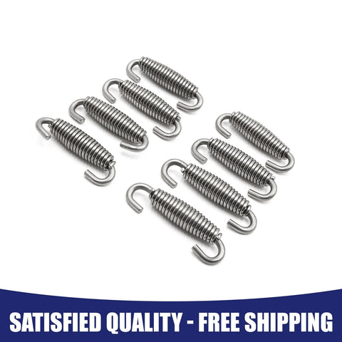 Make Model 8 x 60mm Stainless Steel Motorcycle Exhaust Pipe Springs Hooks Universal