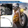 Motorcycle 30cm Brake Clutch Oil Hose Line Silver Tone