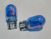 Vehicle 2 x T20 Bluish Silver Coating HID Style Globe Bulbs (6000K)