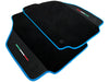 Ferrari 488 GTB with Alcantara Leather Blue Trim Black Floor Mats
