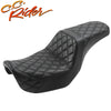 Harley Dyna Super Glide Street Bob Black Driver Passenger Seat (2006-2017)