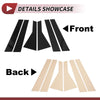 Nissan Rogue (2021-2023) Black 6 Pcs Door Pillar Window Trim