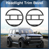 Ford  -  Pair Carbon Fiber Black Headlight Trim Bezels