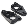 Yamaha YZF R1 FZ8 FZ1 TMAX 530 Black Axle Spindle Chain Adjuster Blocks