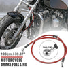 Motorcycle ATV 100cm 10mm Braided Brake Clutch Hoses Line Pipe