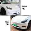 Tesla Model Y Carbon Fiber Front Bumper Lip Spoiler (2020-2022)
