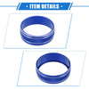 Jeep Wrangler JK JKU (2011-2018) Blue 3 x Car AC Switch Knob Cover Rings
