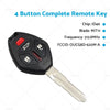 Mitsubishi 380 4 Button Remote Key (2005-2008)
