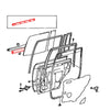 Toyota Land Cruiser FZJ80 HDJ80 HZJ80 1990-1997 Rear Door Glass Weatherstrip Set