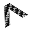 Vehicle Carbon Black Car Badge Emblem Alphabet Letter Decals Stickers
