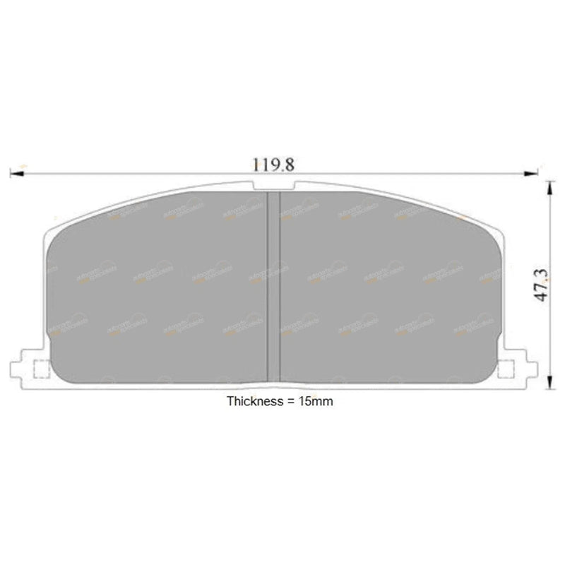 Toyota Camry Disc Brake Pad Set (1988–1993)